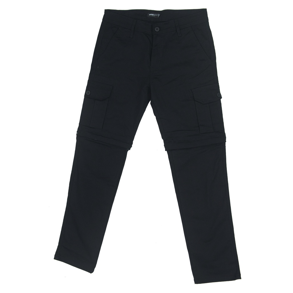 Celana Cargo Panjang Pendek  /  Cargo Pria Katun Twill Strecth / Cone Cargo Pants - KENFACTORY