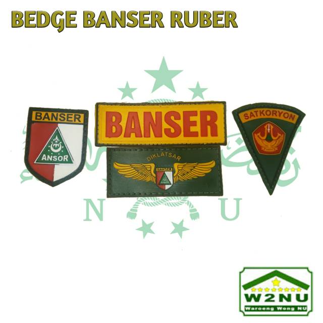 ATRIBUT BED BEDGE EMBLEM PDH PDL JAKET BANSER RUBER KARET