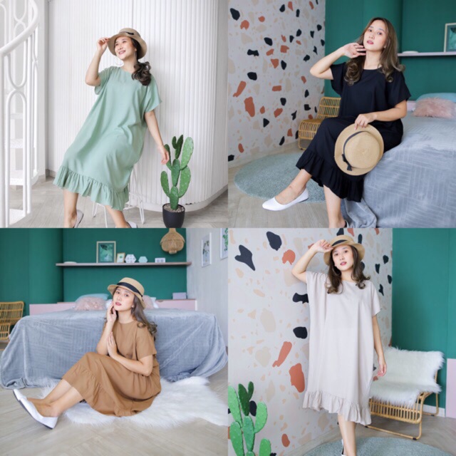 daster viral / daster kekinian / daster ruffle / daster polos / home dress