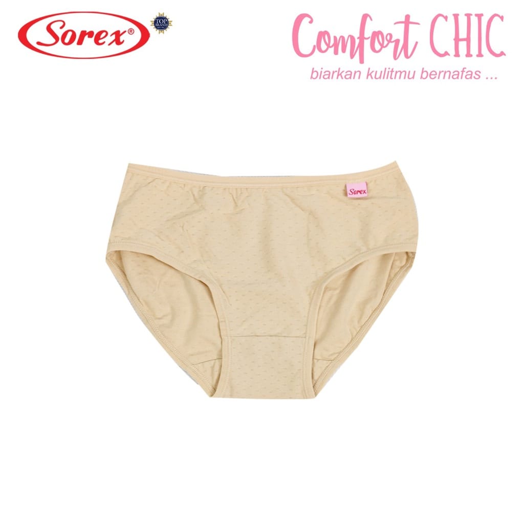 1 pcs Celana Dalam Wanita Sorex CD Basic Comfort Chic Adem Lembut Pori-pori CD 1260