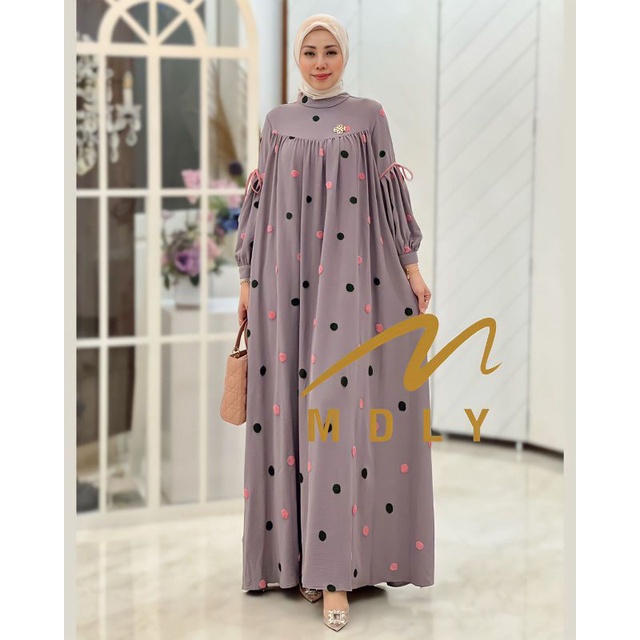 Gamis Dress/home dress Wanita Terbaru Amena Dress By Mdly 3243