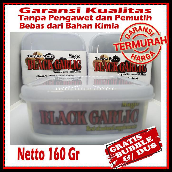 BAWANG PUTIH HITAM TUNGGAL 1,6 ONS - BAWANG HITAM LANANG -BLACK GARLIC