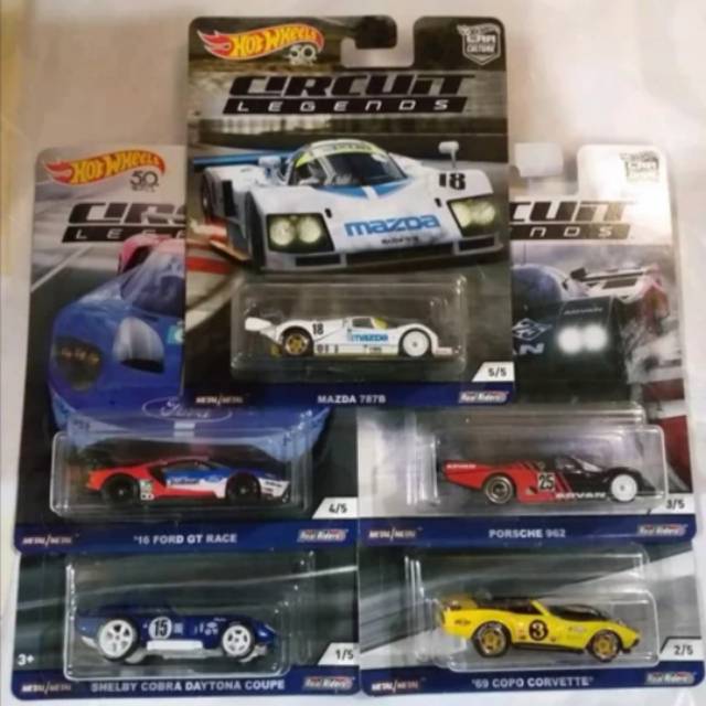 Hot Wheels Circuit Legends Legend HW SET Hotwheels Car Culture Mazda Ford GT Porsche Corvette Shelby