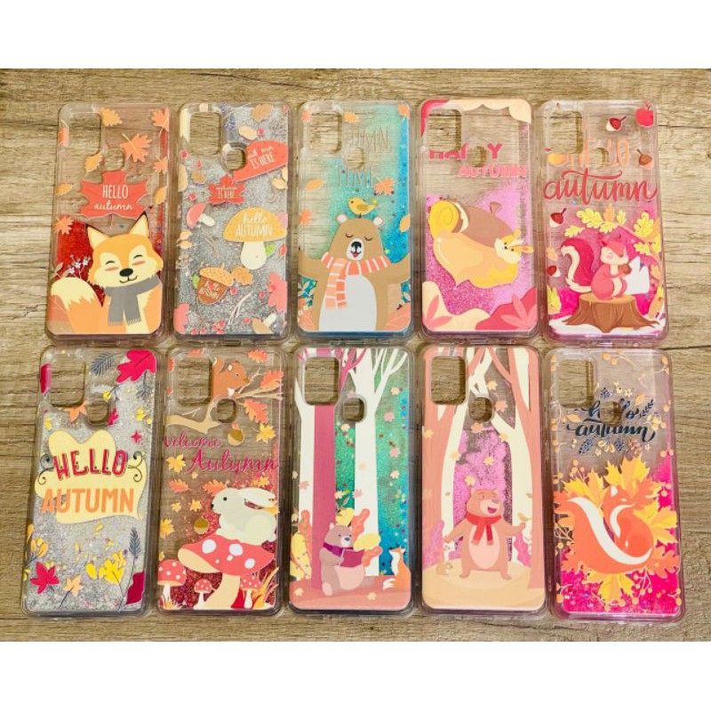 Case Vivo Y11/Y12/Y15/Y17 Water Glitter Hello Autumn