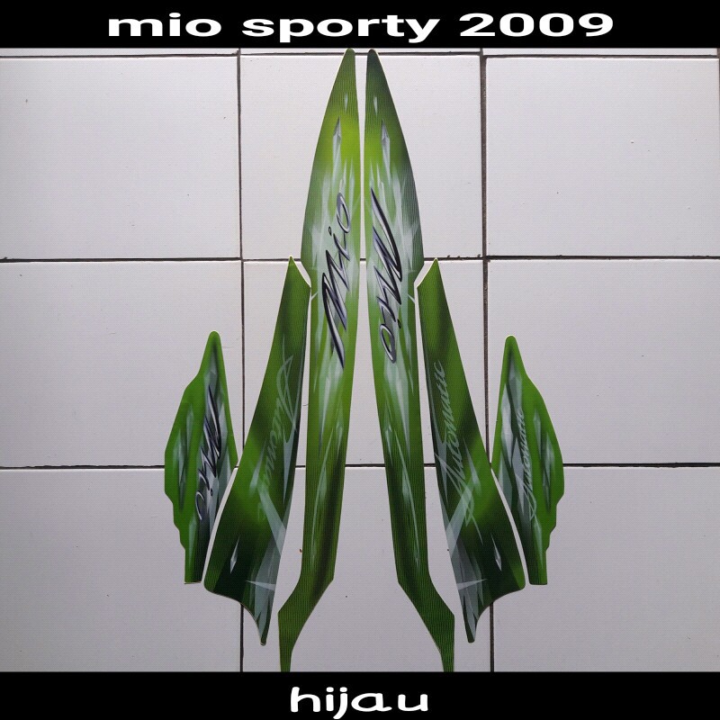 Stiker striping Mio Sporty 2009 Hijau