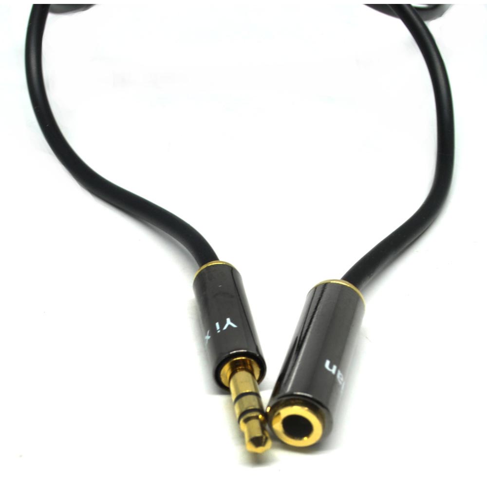 Kabel Aux Audio Extension 3,5mm 2meter - Hitam