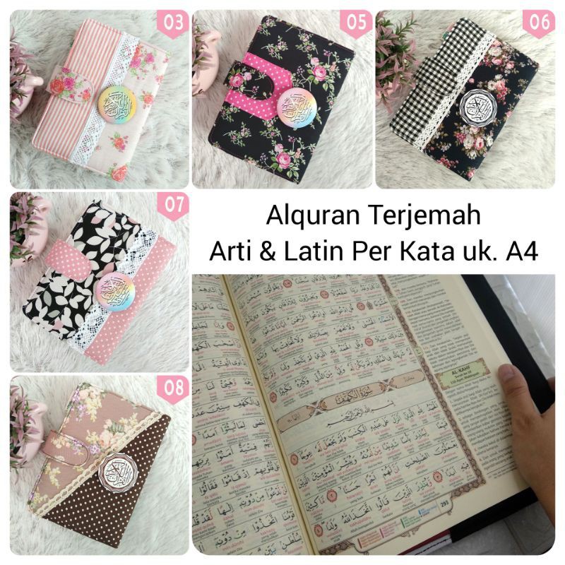 Quran Sampul Mumayyaz Wasim Khobir Terjemah Latin Per Kata Tajwid Warna ALQ23 A4 Besar