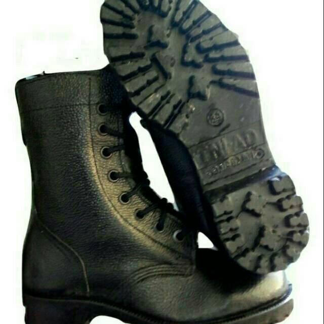 SEPATU PDL KULIT JERUK/SEPATU TNI/SEPATU LAPANGAN