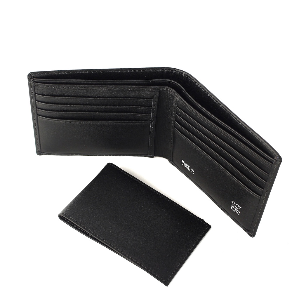 TOKOKOE - Dompet Pria Model Tipis - Bahan Kulit Sapi Asli - BB 5244 Hitam