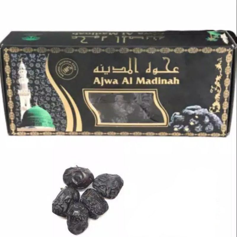 

kurma ajwa nabi 500gr kemasan / kurma ajwa 500 gr original asli / kurma ajwa nabi - kurma rosul