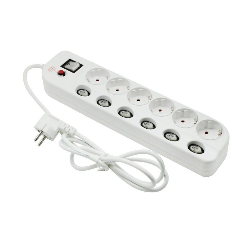 Termurah Multitap 6 Lobang Fuse Breaker Kuningan LY256