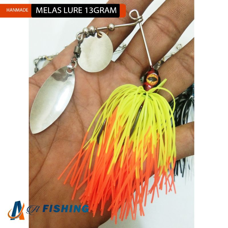 SPINER DOUBLE BLADE I UMPAN DALAM I I UMPAN CASTING IKAN GABUS DAN TOMAN I MELAS LURE