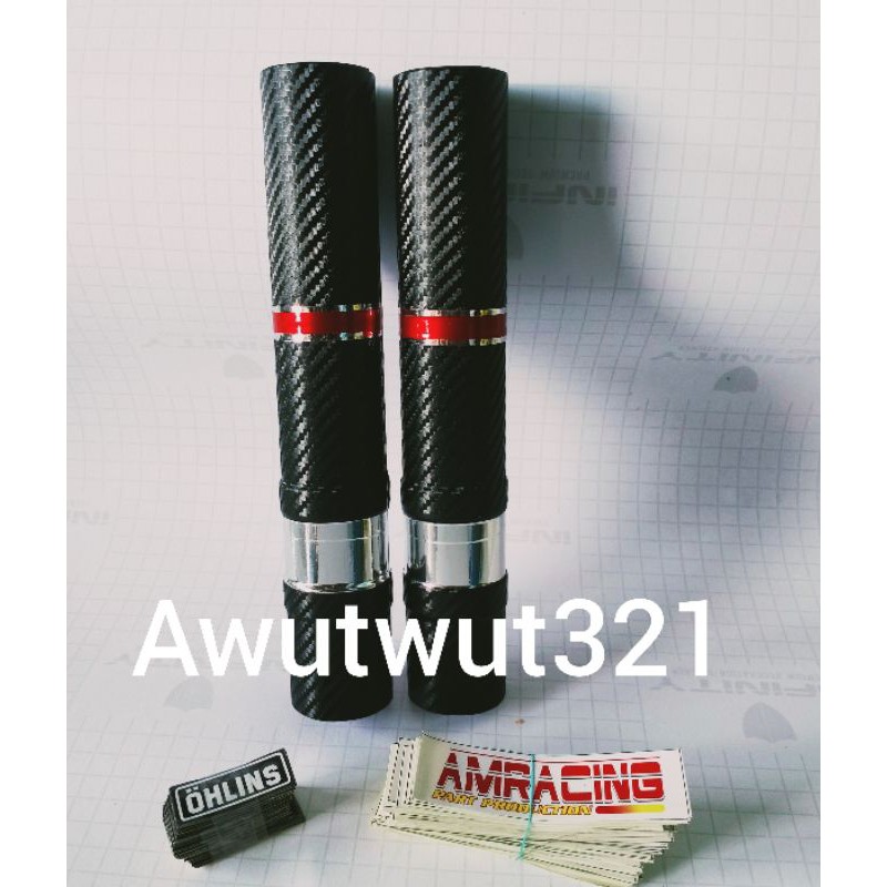 COVER SHOCK DEPAN BEAT SCOPY VARIO 2020/2025 ORIGINAL KHUSUS CARBON