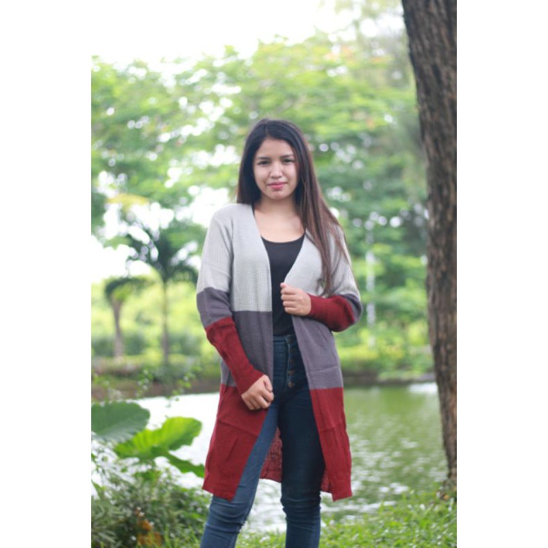 Long Cardigan Rainbow | Cardigan Belle