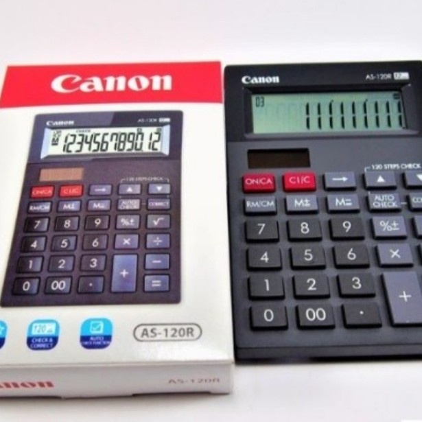 

CANON AS 120R CHECK & CORRECT CALCULATOR - Kalkulator Meja AS-120 R