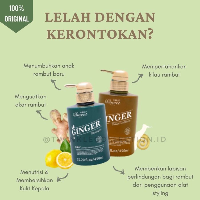 Jual O SWEET SINGAPORE GINGER SERIES PACKAGE SHAMPOO & CONDITIONER