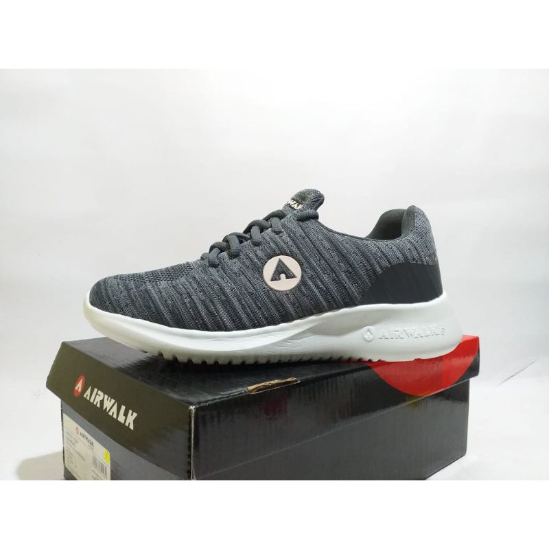 100% ORIGINAL SEPATU AIRWALK LUCAS GREY SIZE 38 BNIB