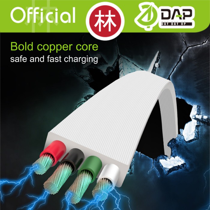 DAP DL30 Data Cable Lightning Fast Charging 2.4A 30cm