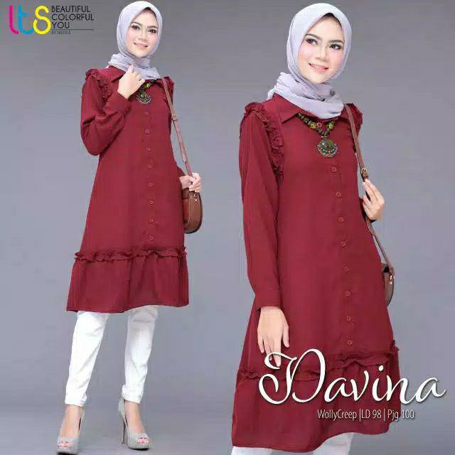 DAVINA TUNIK /TERBARU/TERMURAH/KEKINIAN/ BANYAK SIZE