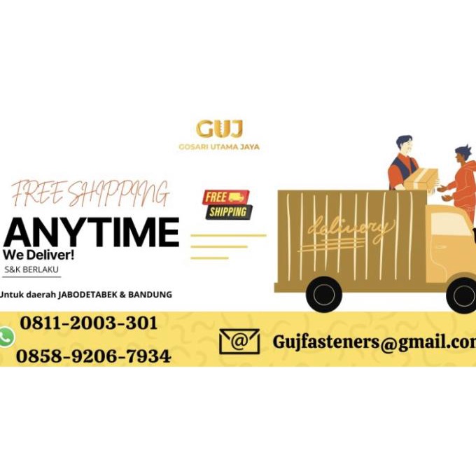 Grade 8.8 Baja Hitam As Drat M16 / Long Drat / Thread Rod M16X1Meter