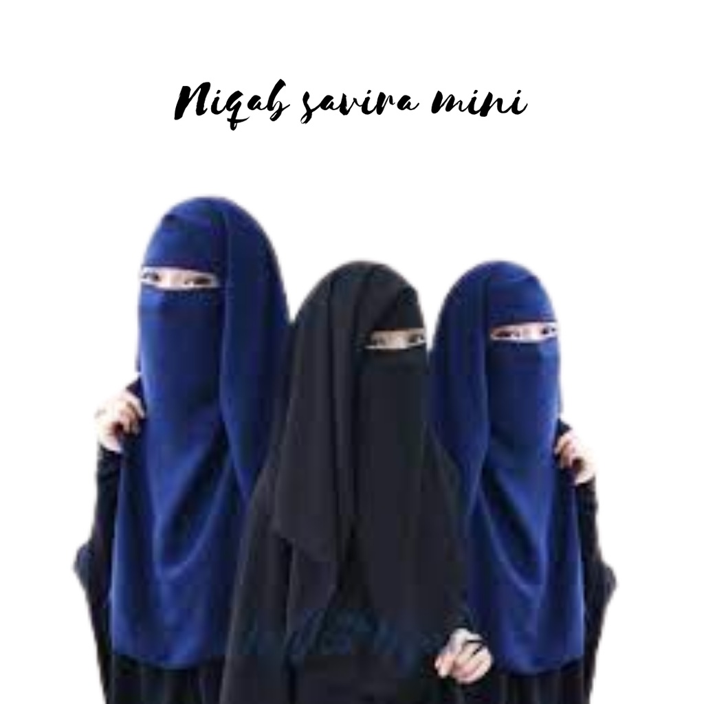 Niqab Cadar Yaman Savira Mini / Cadar Chifon Fine Niqab Yaman Panjang 72cm Double Hycont premium