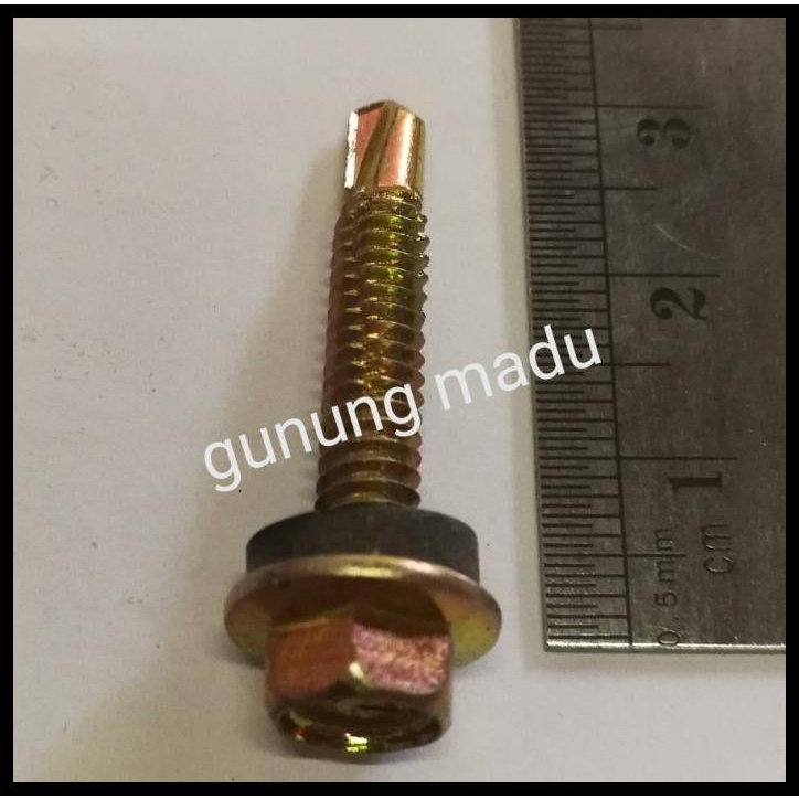 

Skrup Roofing 3 Cm Per Kotak / Sekrup Holo Besi Baja Roping Rooping