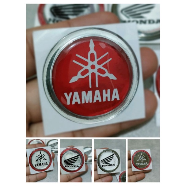 Stiker timbul Logo Honda yamaha stiker 3D