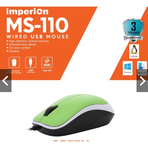 Imperion MS-110 Wired USB Mouse