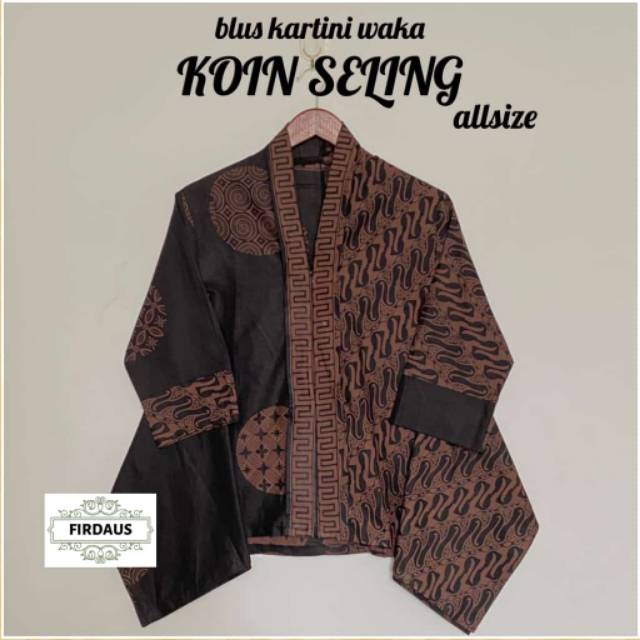 Blus kartini waka parang batik modern