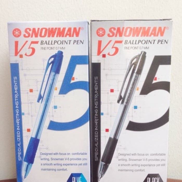 

Menakjubkan Pulpen V5 /Ballpoint Snowman V5 O,7 Mm Isi 12 Pcs Limited
