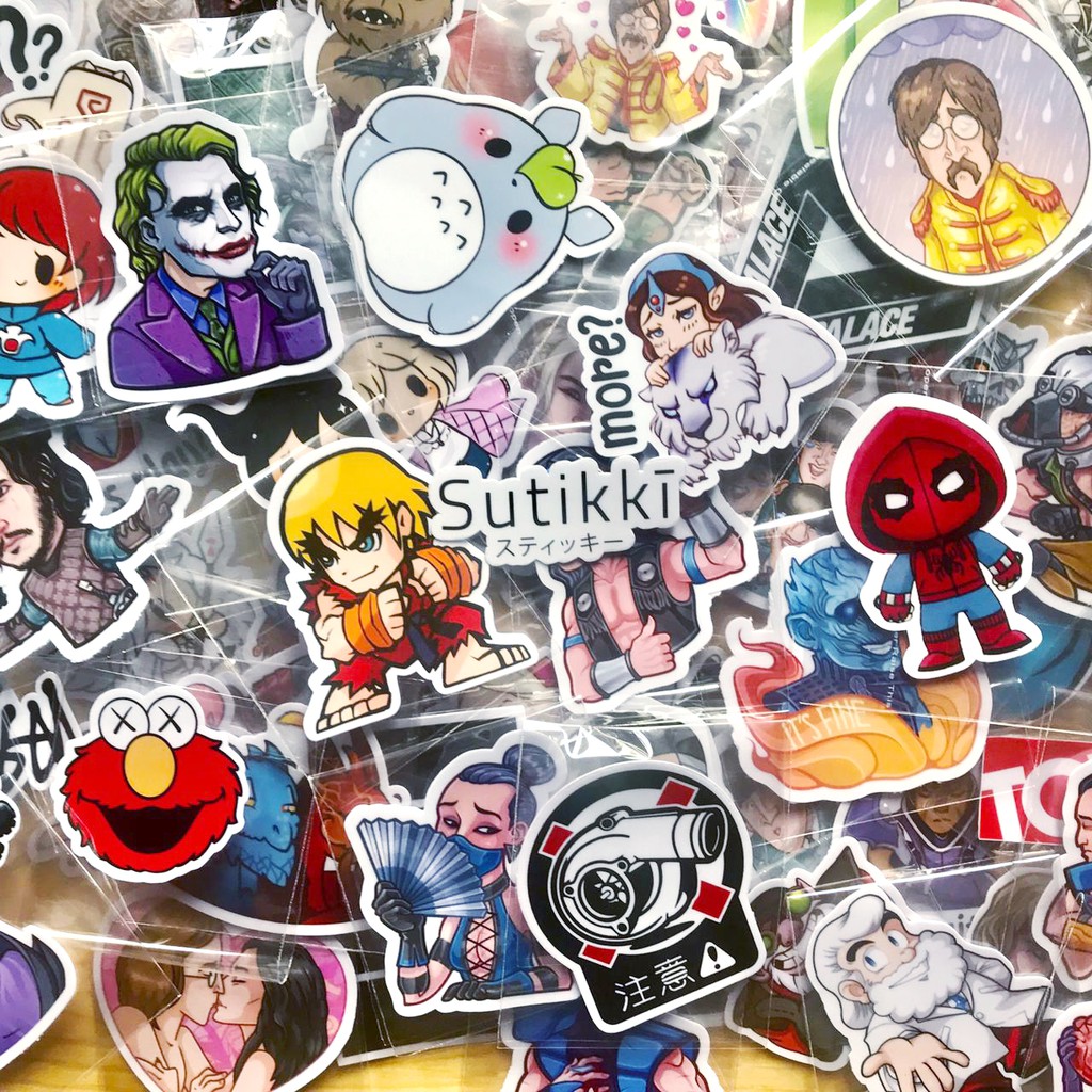 Sutikki | Sticker Pack Steve Jobs Apple Job Founder Bill Gates Stiker Laptop Vinyl Tumbler Sepeda