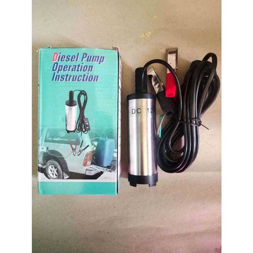 COD ✅ Pompa Minyak Bensin Air Celup Elektrik Listrik Mini Kecil Portable Diesel Pump Oli Minyak Murah