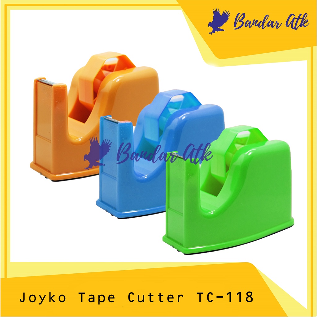 

Tape Cutter Tape Dispenser Pemotong Isolasi Joyko TC-118 [1 PCS]