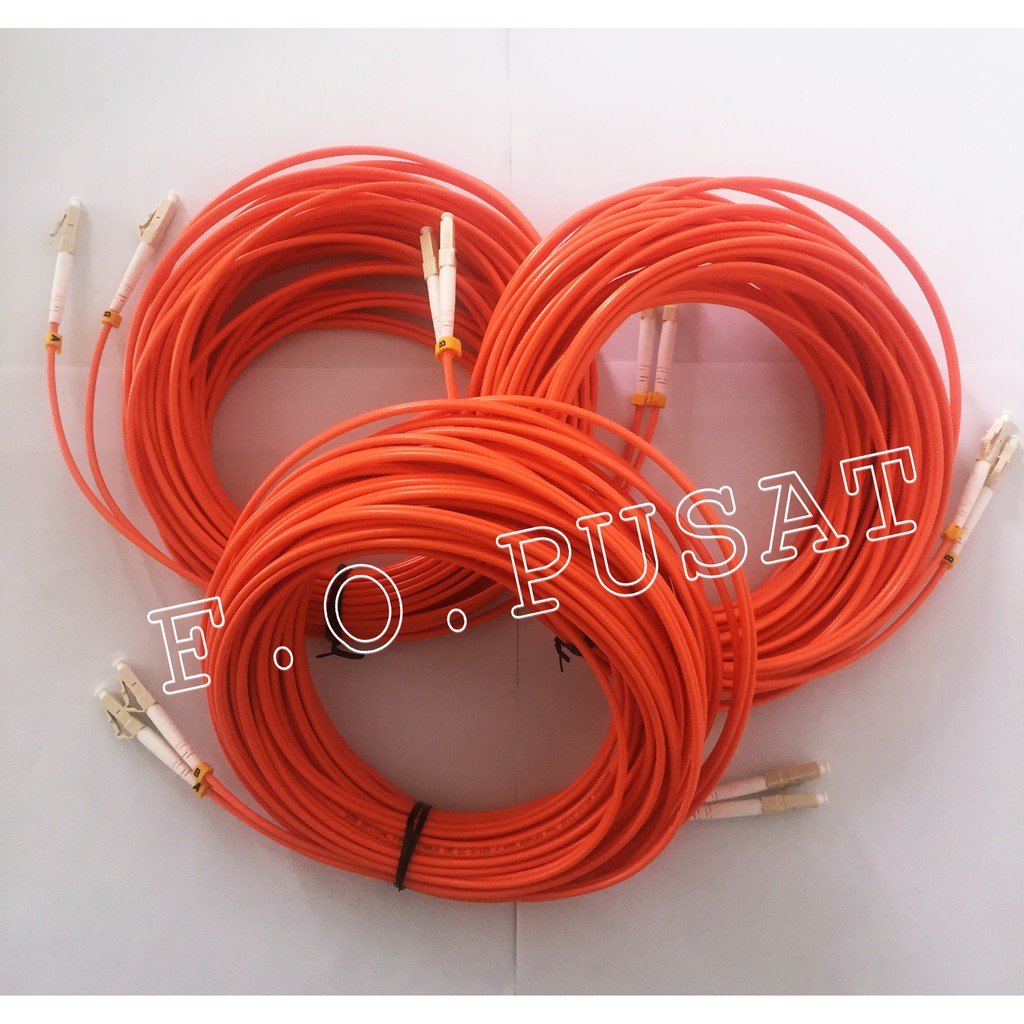 Patchcord OM1 LC-LC Duplex MultiMode OM1 Kabel 62,5/125  [15Meter]