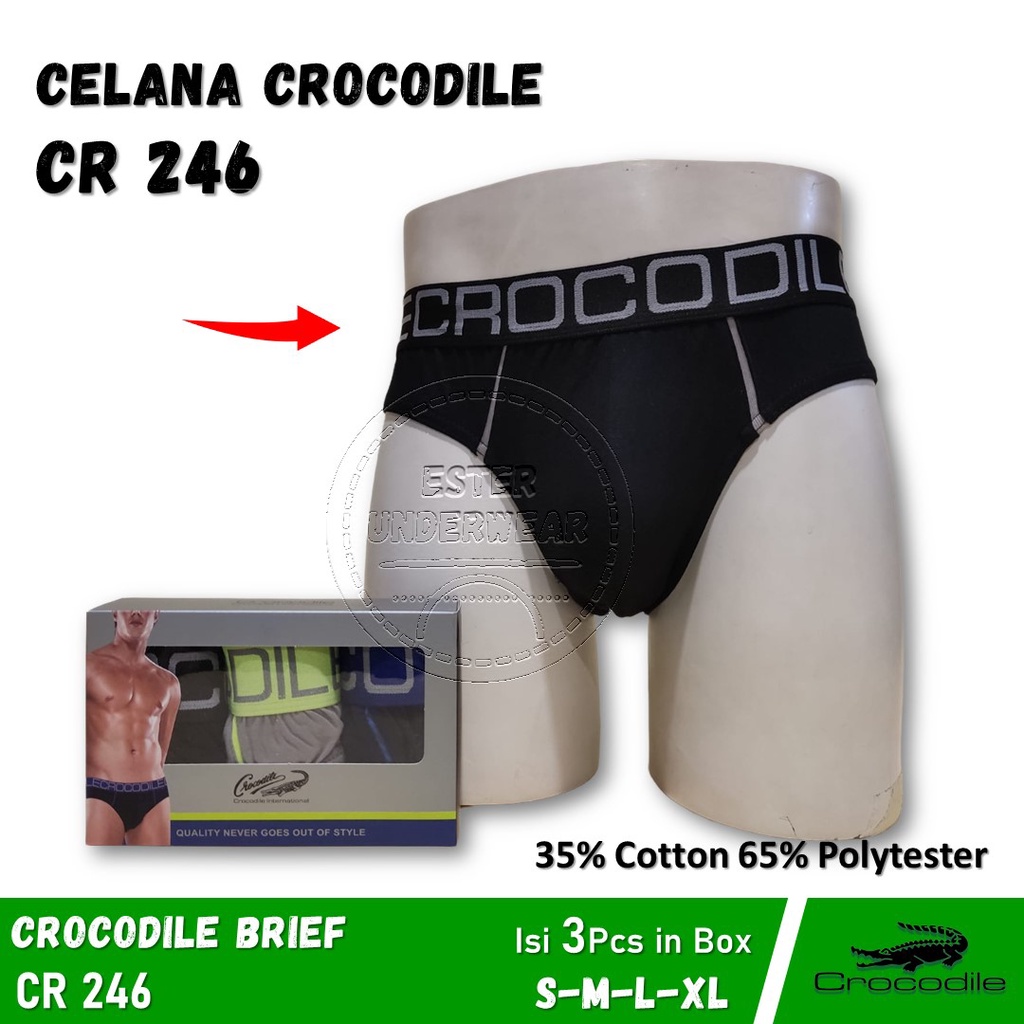 Celana Dalam Pria CROCODILE CR 246 1Pack Isi 3Pcs