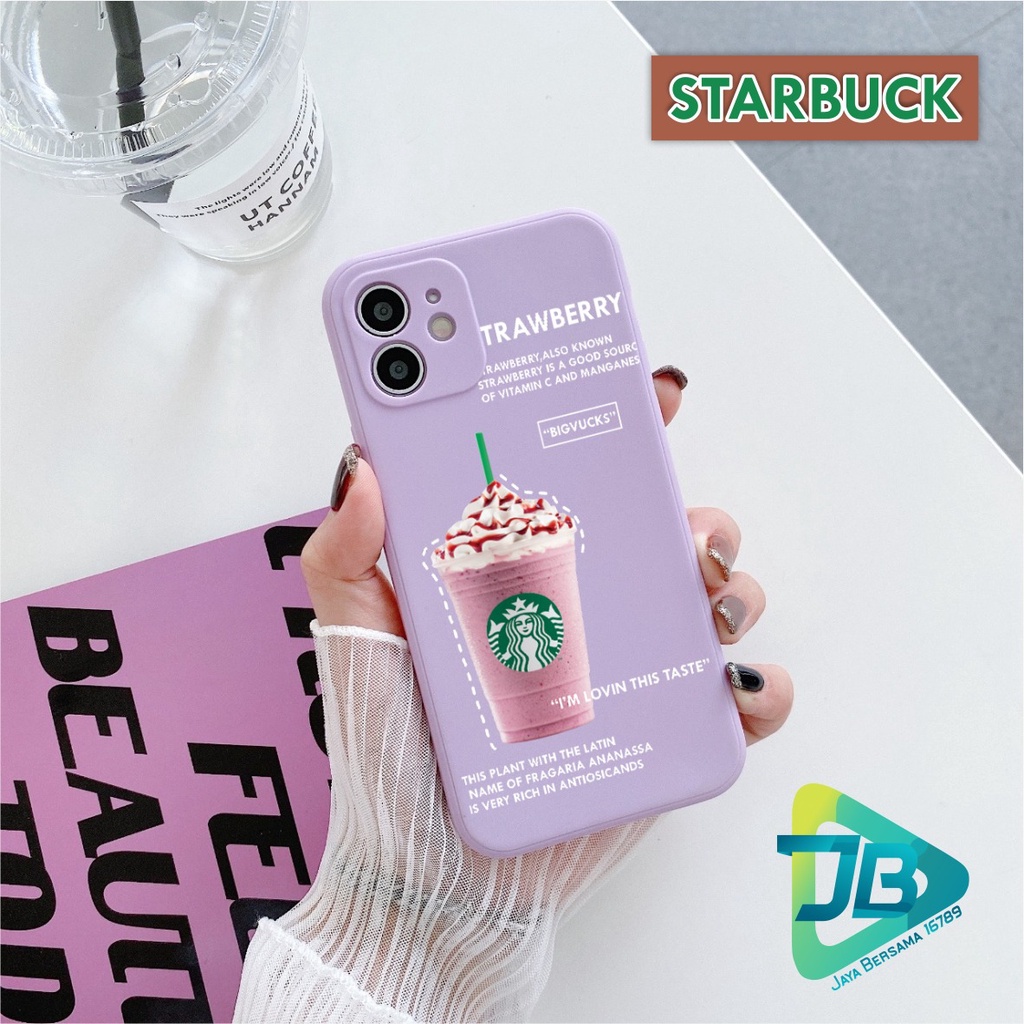 CASE CASING SOFTCASE SILIKON MACARON PELINDUNG KAMERA KOPI STARBUCK OPPO VIVO SAMSUNG XIAOMI REALME IPHONE ALL TYPE JB5564