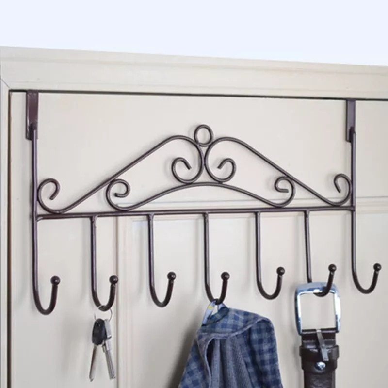 Hook 7 Gantungan Baju belakang Pintu Steel Clothes Hanger