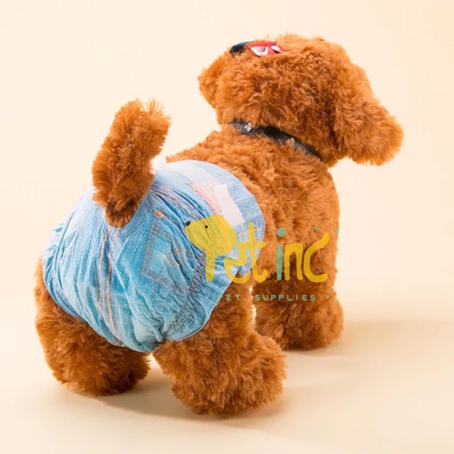 ECERAN - Dog or cat diaper random motif ( loop, mens, pee)