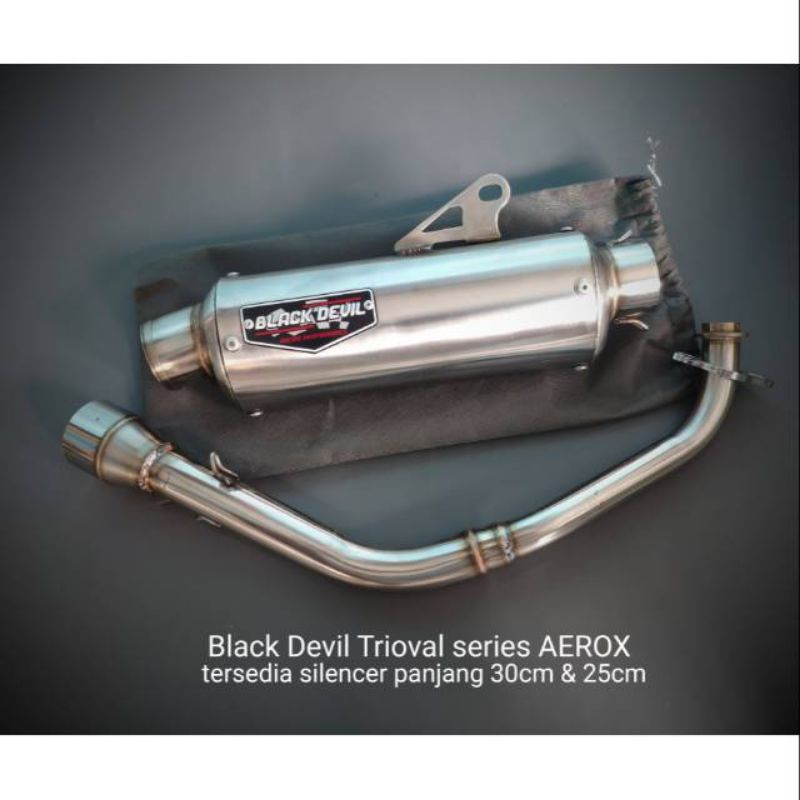 knalpot Black Devil original Aerox Nmax Lexi fullsystem not wrx proliner best3