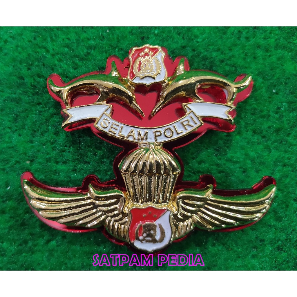 Pin Selam Terjun Susun Polri Mika - Wing Selam Terjun Susun Polri Mika