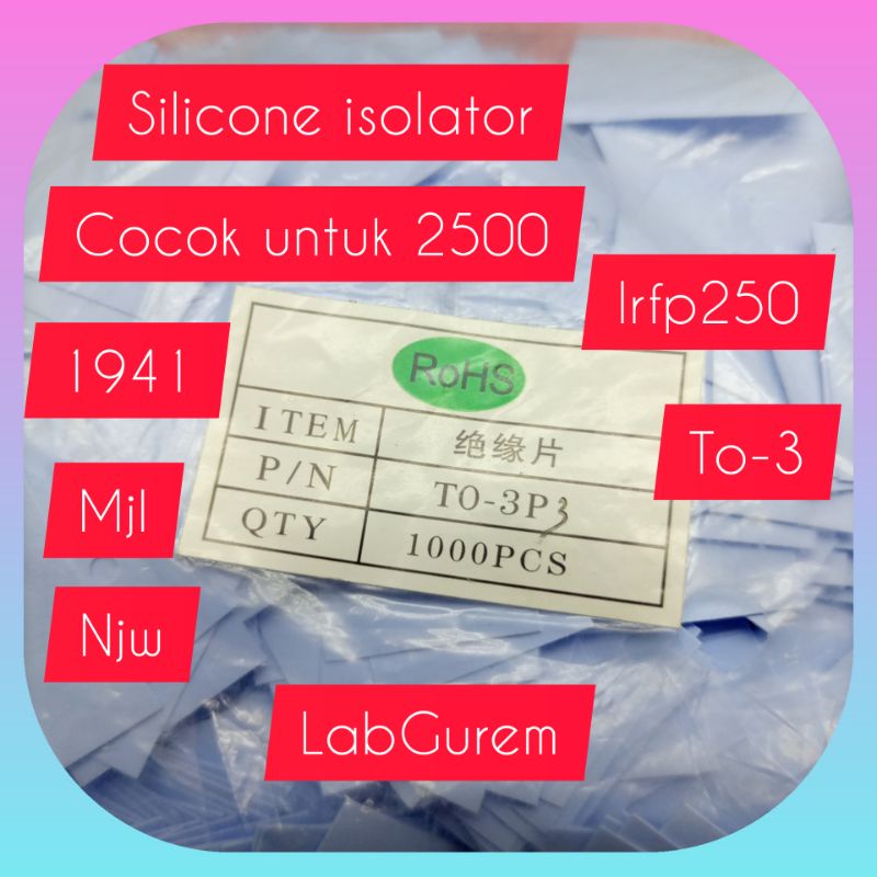 ISOLATOR TRANSISTOR 5200, 1941 NJW, MJL TO3  SILICONE KUAKITAS BAGUS