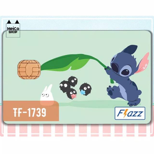 

[TF-1739] Sticker Flazz BCA Meico - Stitch × Totoro