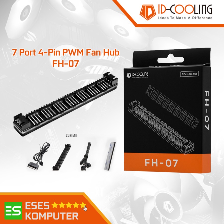 ID-COOLING FH-07 - 7 Port Fan Hub PWM