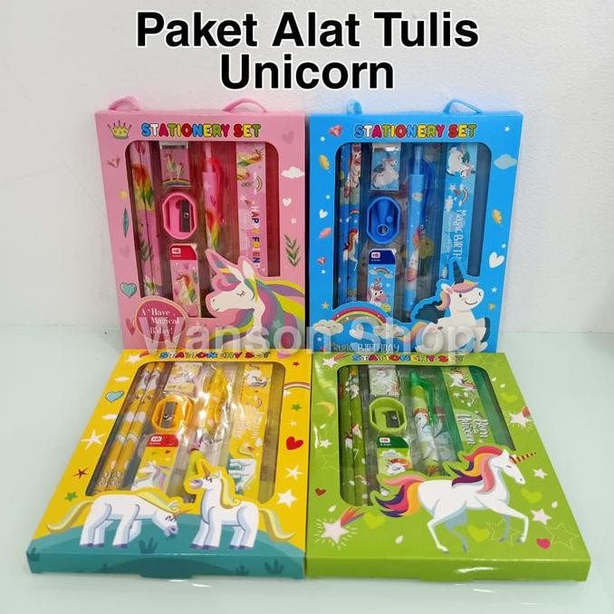 

PAKET ALAT TULIS / STUDY SET UNICORN MURAH