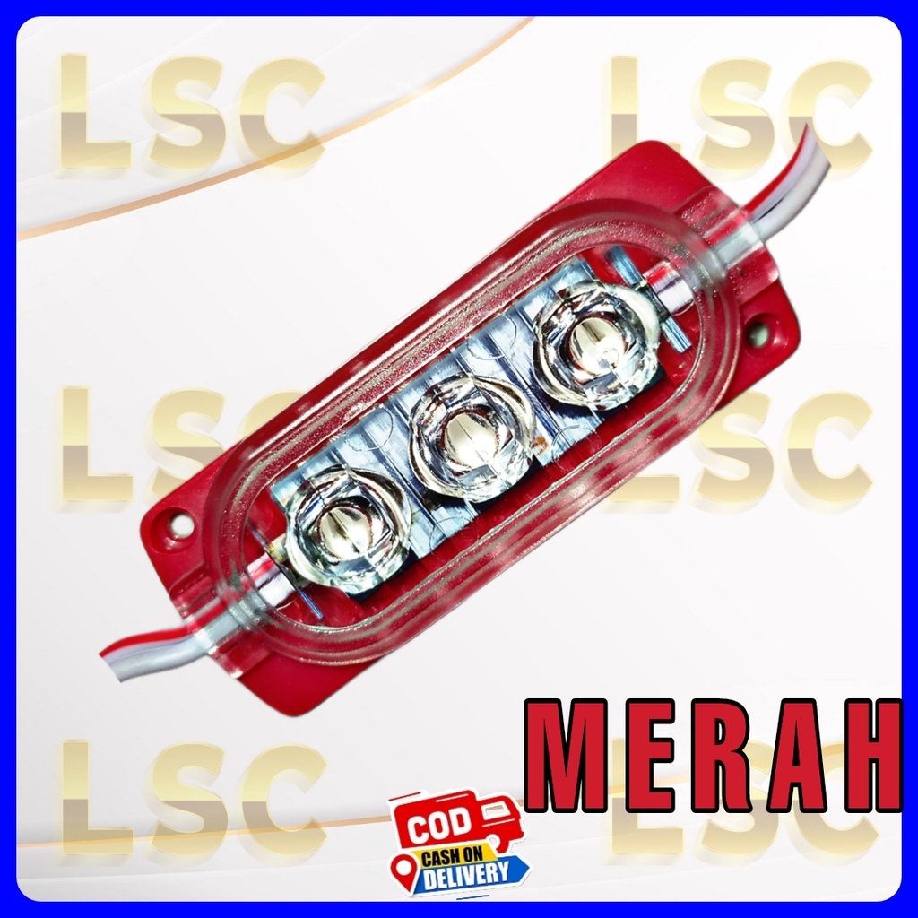 lampu led Ultrasonik 3 mata 12v dan 24v variasi motor mobil bus truk