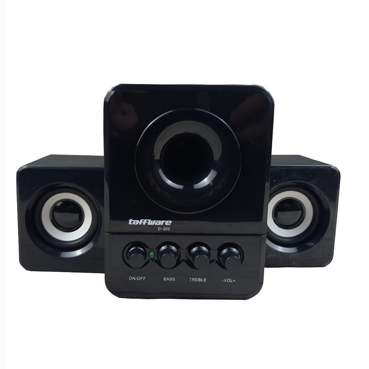 Taffware Speaker Stereo 2.1 with Subwoofer &amp; USB Power - D-203