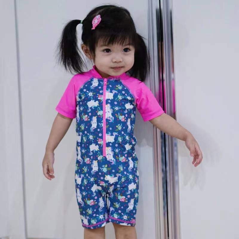 Y05-15 Y05  Baju renang / anak / lengan pendek / unisex / antiuv / pakaian renang / outdoor / bayi / murah / import / nyambung