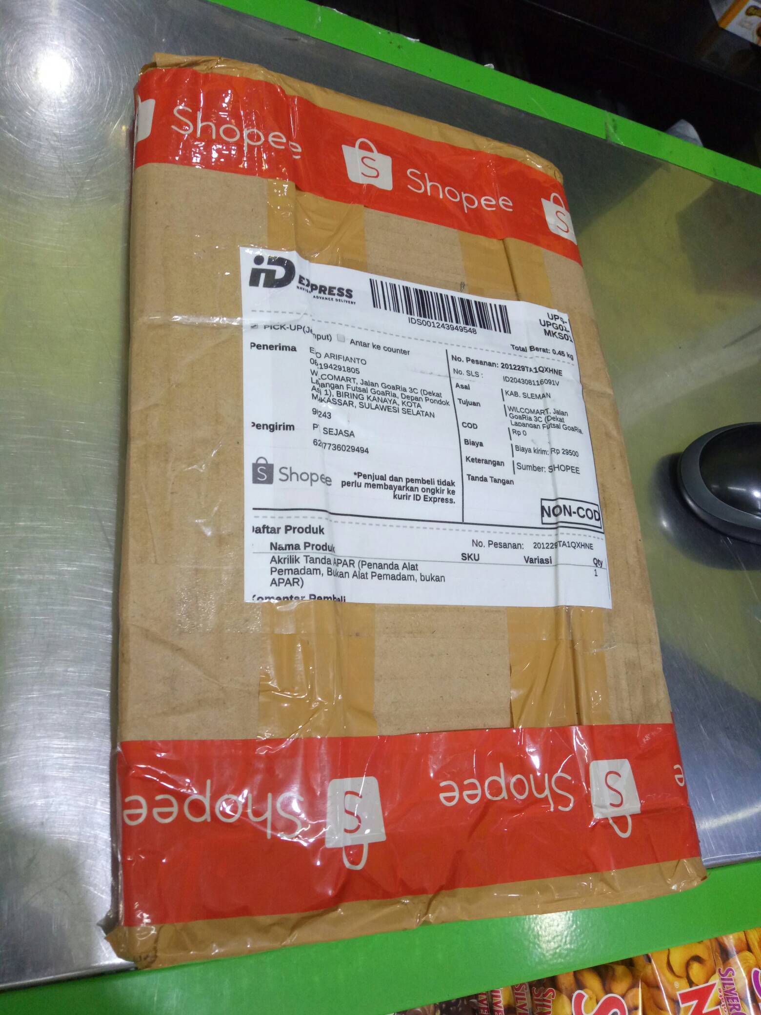 Akrilik Tanda Apar (penanda Alat Pemadam, Bukan Alat Pemadam, Bukan Apar)