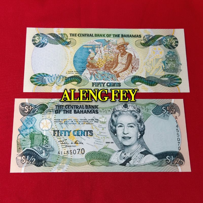 uang asing 50 Cents Bahamas