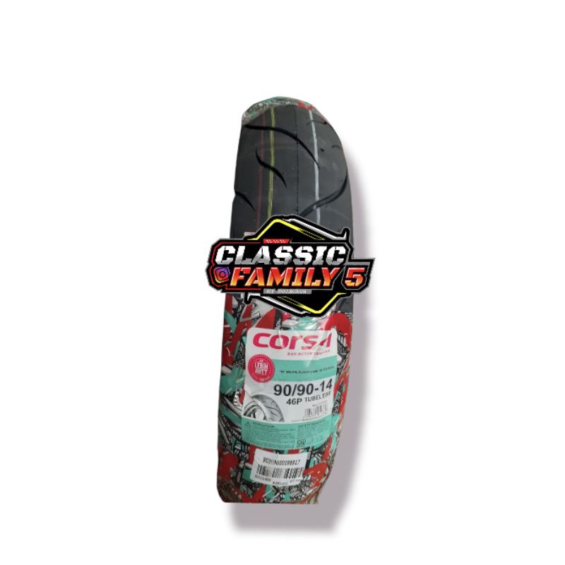 BAN CORSA TERMINATOR METIC UKURAN 90/90 RING 14